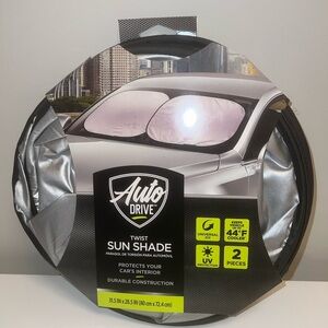 Auto Drive Twist Sun Shade - Silver
